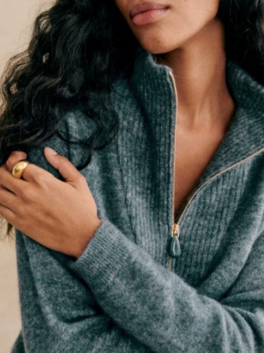 RARE Sezane Tobias Jumper in Blue Storm - Picture 5 of 12